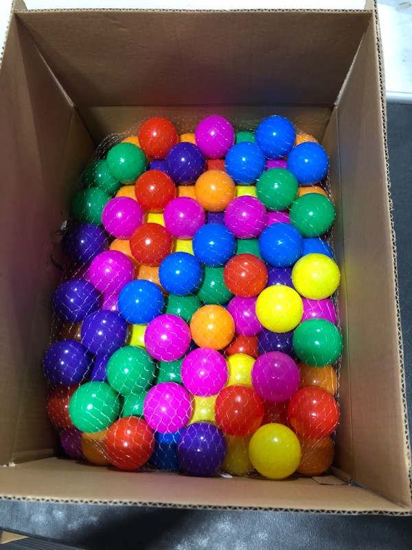 Photo 2 of bebikim Kids Ball Pit Balls 100 + 70 Count Plastic Play Pit Balls for Baby Ball Pit,170 BPA Free Colorful Pool Balls for Playpen,Kids Playhouse Party Decoration - Tent Tunnels Pit Balls (2.2") 170 balls