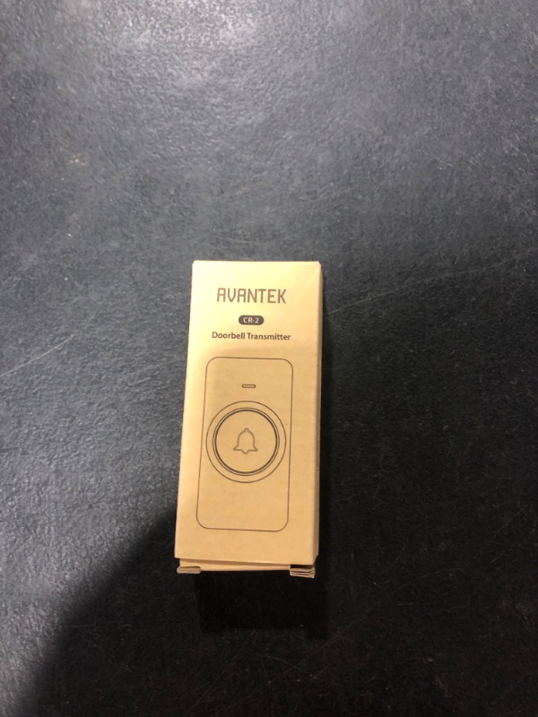 Photo 2 of AVANTEK Waterproof Transmitter/Push Button RB-2, Operates at 1000 Feet, IP55 Waterproof, Built-in Battery, Mini Transmitter for AVANTEK Doorbell Set