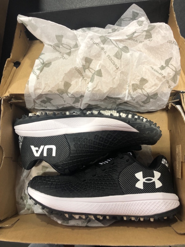 Photo 2 of Under Armour Women's Glyde 2.0 Turf Softball Shoe 6 (001) Black/Black/Metallic Silver