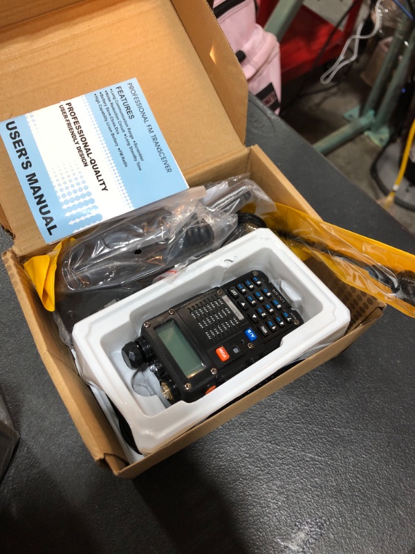 Photo 1 of Ham Radio, BaoFeng UV-5R Pro 8W Walkie Talkies, Handheld Dual Band Two Way Ham Radios Long Range with Rechargeable Battery, Earpieces, Mic, Antenna and Programming Cable 