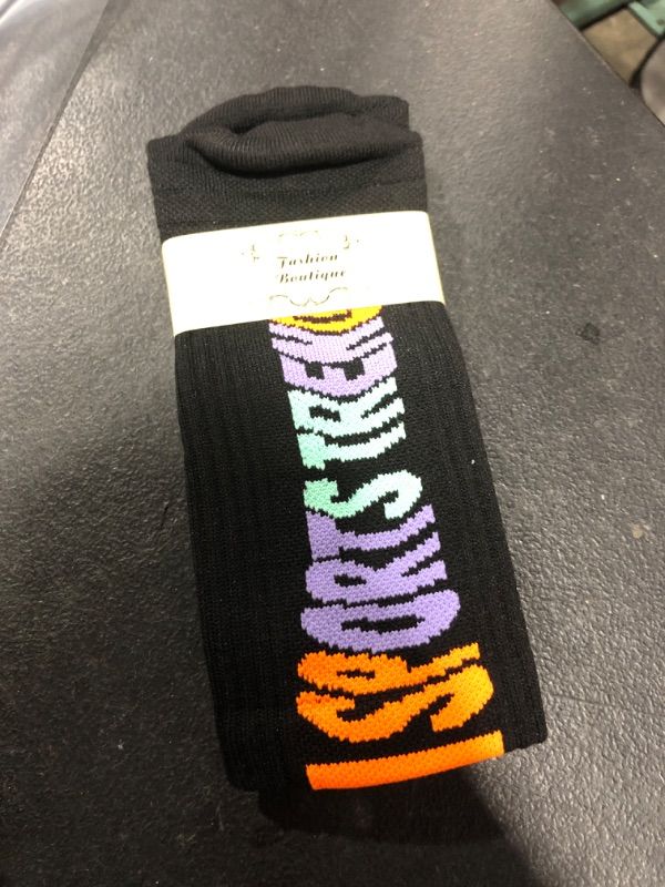 Photo 1 of 6 pairs of men's basketball socks- one size