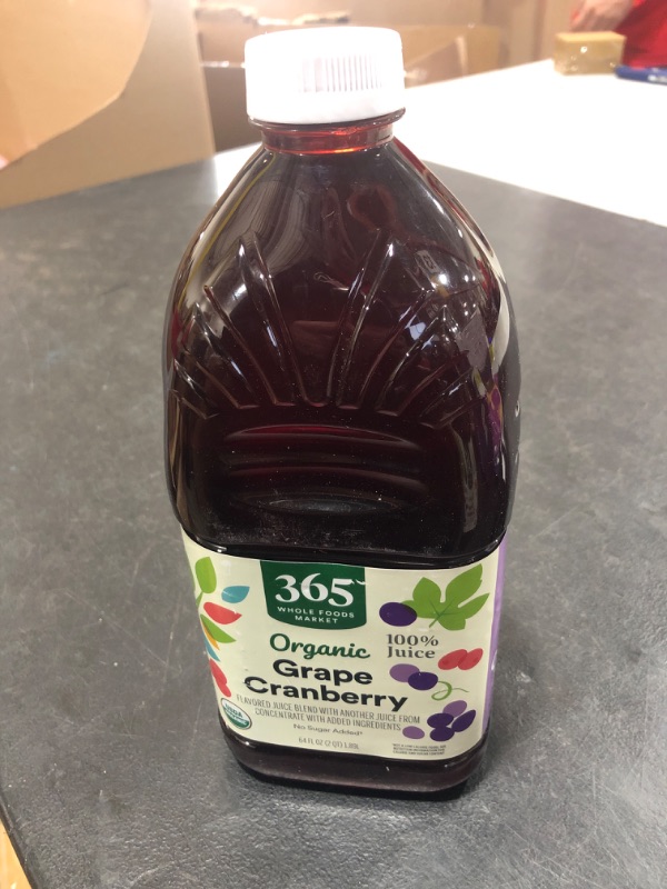 Photo 2 of 365 by Whole Foods Market, Organic Grape Cranberry Flavored Juice Blend from Concentrate, 64 Fl Oz Grape Cranberry 64 Fl Oz (Pack of 1)