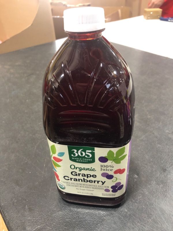 Photo 1 of 365 by Whole Foods Market, Organic Grape Cranberry Flavored Juice Blend from Concentrate, 64 Fl Oz Grape Cranberry 64 Fl Oz (Pack of 1)