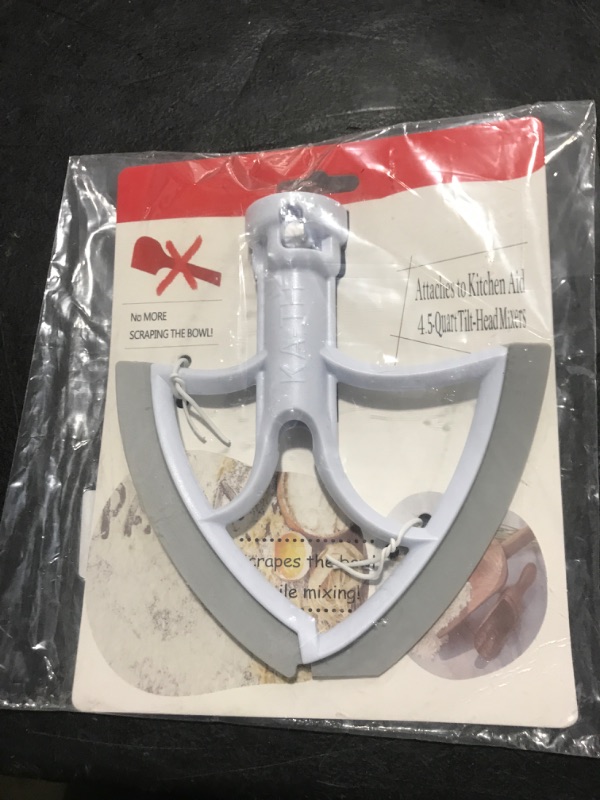 Photo 1 of 4.5-5 Quart Flex Edge Beater For KitchenAid Tilt-Head Stand Mixer, Kitchen Aid Mixers Accessories with Scraper, Kitchen Aid Attachments For Mixer 4.5Q-White