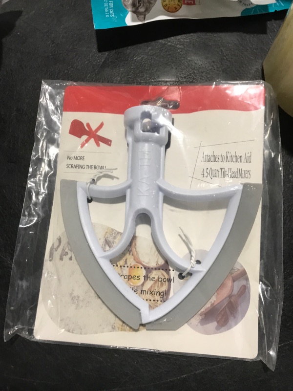 Photo 1 of 4.5-5 Quart Flex Edge Beater For KitchenAid Tilt-Head Stand Mixer, Kitchen Aid Mixers Accessories with Scraper, Kitchen Aid Attachments For Mixer 4.5Q-White