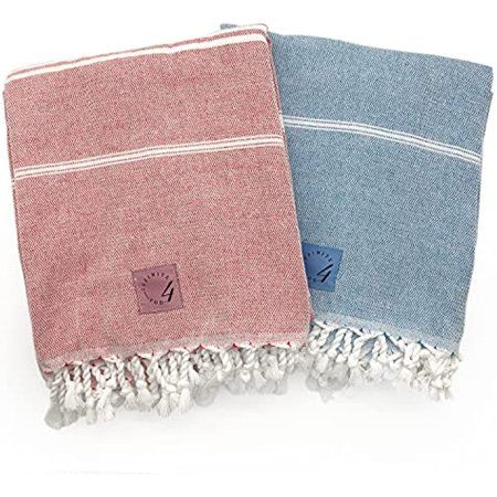 Photo 1 of 100% Organic Turkish Natural Cotton 2-Piece Thin Beach Towels
