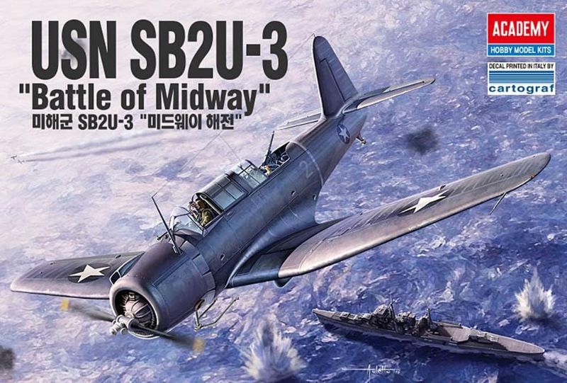 Photo 1 of Academy US Navy USN SB2U-3 Vindicator Battle of Midway Plastic Model Kits 1/48 Scale
