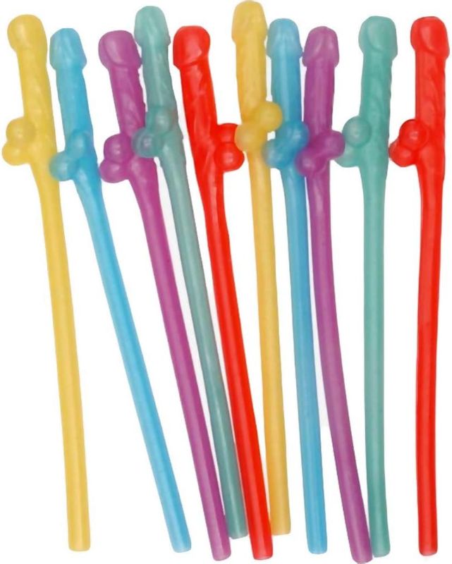 Photo 1 of 10Pcs Reusable Straws for Home Party Cute Party Drinking Straw Food Grade Plastic Straws for Party