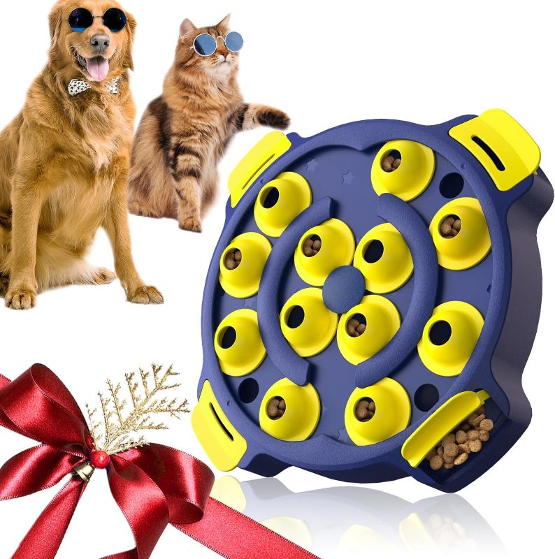 Photo 1 of 
Dog Puzzle Toy Dogs Brain Stimulation Mentally Stimulating Toys Beginner Puppy Treat Food Feeder Dispenser Advanced Level 2 Interactive Games for