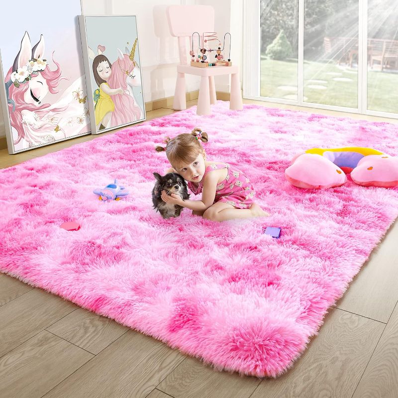 Photo 1 of 
Noahas Girls Bedroom Area Rug, Super Soft Fluffy Rugs for Kids Room Girls Room Nursery Room, Cute Furry Classroom Floor Carpet Shaggy Princess Playroom