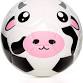 Photo 1 of animal soccer ball for kids, toddlers soft touch balls size 3, shipped deflated, black&white cow