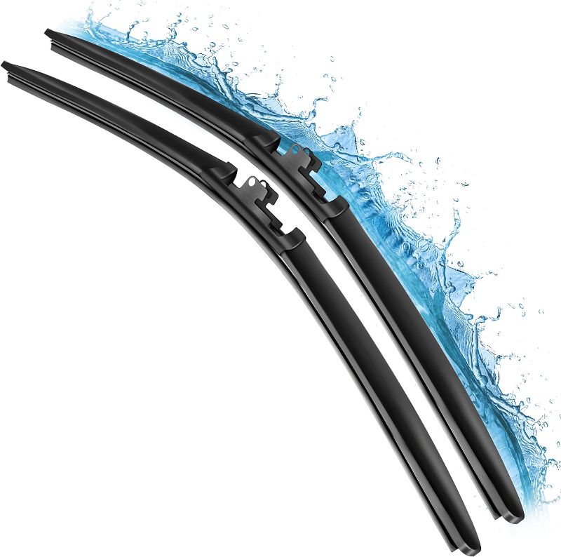 Photo 1 of 
ARVEFPPY OEM QUALITY Silicone Wiper Blades, 20" Windshield Wipers (Pack of 2), Automotive Replacement Windshield Wiper Blades for Front Windshield