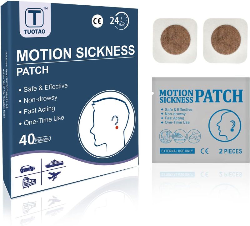 Photo 1 of 
TUOTAO 40 Count Sea Sickness Patches, Motion Sickness Patches 