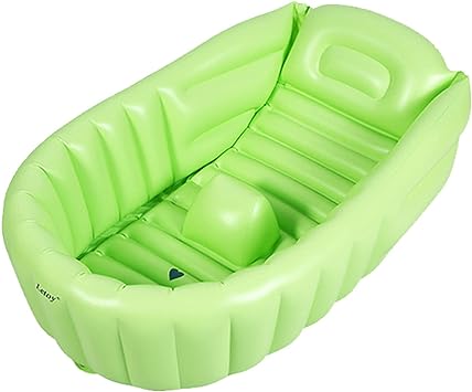 Photo 1 of  Baby Soft Bathtub,children’s Inflatable Non-slip Swimming Pool,foldable Travel Seat Only A5 Notebook Size After Folding,press Bathtub (80cm*50cm*28cm)
