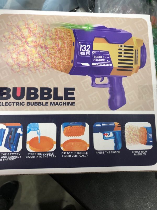 Photo 1 of 132 HOLES ELECTRIC BUBBLES MACHINE