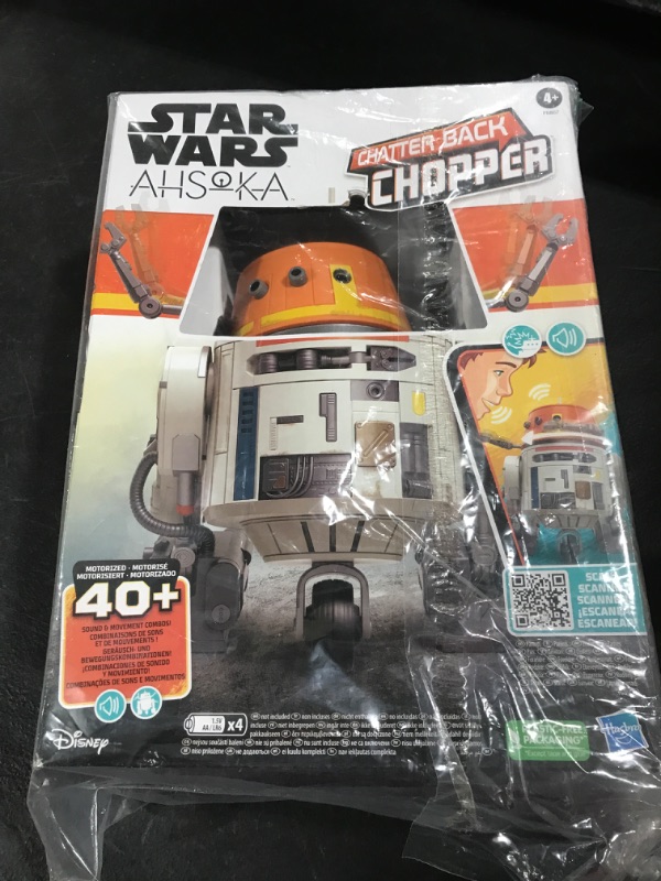 Photo 2 of STAR WARS Chatter Back Chopper, Ahsoka Animatronic Toys, 40+ Sound & Movement Combos, Interactive Toys for 4 Year Old Boys & Girls