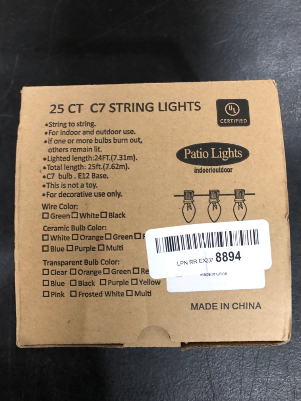 Photo 1 of 25CT c7 String Lights 