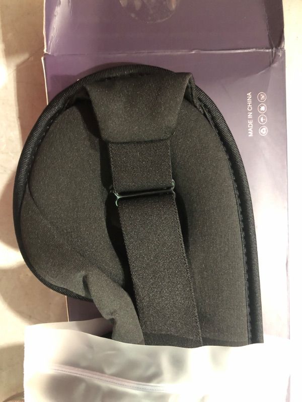 Photo 1 of 3D Cotton Sleep Mask,2023 Latest Soft and Breathable Eye Mask for Sleeping, 100% Blackout Blindfold Eye Cover for Women and Men (Black)