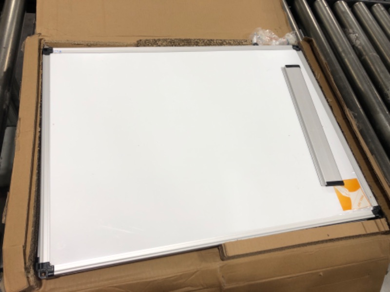 Photo 2 of XBoard Magnetic White Board 24 x 18 Inch, Dry Erase Aluminum Framed Whiteboard with Detachable Marker Tray - 2 Pack 24" x 18" - 2 Pack