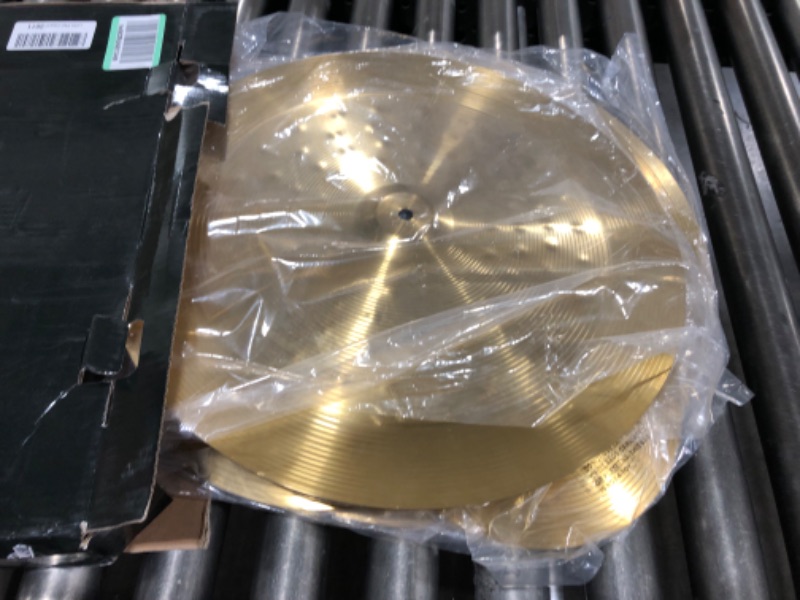 Photo 2 of Rhythm Bytes Cymbal Set for Drums | New Sultans Series 7 pcs Cymbals Pack Includes 14" High-Hat, 16" Crash, 18" Crash, 20" Ride, Bonus 10" Splash and 18" China Cymbal