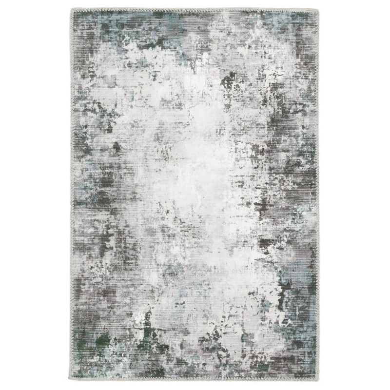 Photo 1 of  Home Decorators Collection Harmony Gray 2 Ft. X 3 Ft. Indoor Machine Washable Scatter Rug 