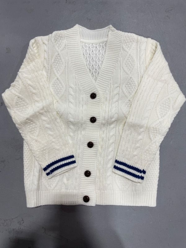 Photo 1 of Boys' Cardigan V-Neck Knit Sweater Cute Fall Button Up School Uniform 5-14 Years for Girls