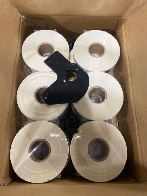 Photo 2 of Printholic - 12 Rolls Compatible with Brother DK 1201 (1-1/7" x 3-1/2") Labels Barcode Shipping Labels - 400/Roll Adress Labels for Brother QL Label Printers - Include 1 Detachable Frame