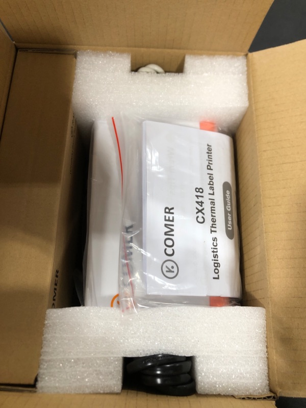 Photo 2 of K Comer Shipping Label Printer 150mm/s High-Speed 4x6 Direct Thermal Label Printing for Shipment Package 1-Click Setup on Windows/Mac,Label Maker Compatible with Amazon, Ebay, Shopify, FedEx,USPS,Etsy BASIC VERSION