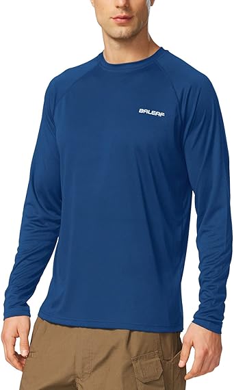 Photo 1 of BALEAF Men's Sun Protection Shirts UV SPF UPF 50+ Long Sleeve Rash Guard Fishing Running Quick Dry Lightweight
m