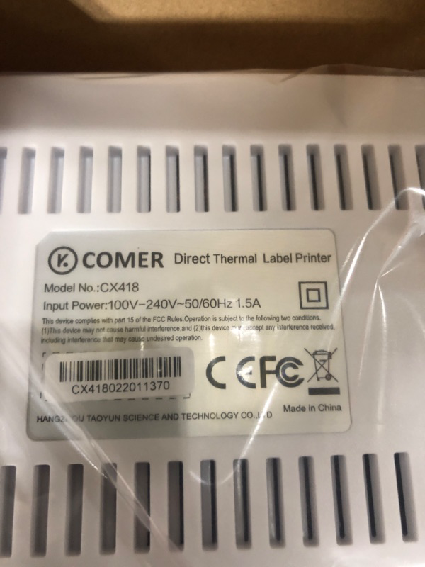 Photo 2 of K Comer Shipping Label Printer 150mm/s High-Speed 4x6 Direct Thermal Label Printing for Shipment Package 1-Click Setup on Windows/Mac,Label Maker Compatible with Amazon, Ebay, Shopify, FedEx,USPS,Etsy BASIC VERSION