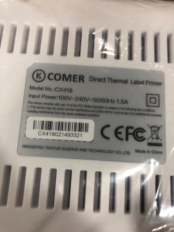 Photo 2 of K Comer Shipping Label Printer 150mm/s High-Speed 4x6 Direct Thermal Label Printing for Shipment Package 1-Click Setup on Windows/Mac,Label Maker Compatible with Amazon, Ebay, Shopify, FedEx,USPS,Etsy BASIC VERSION