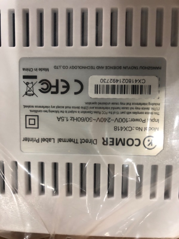 Photo 2 of K Comer Shipping Label Printer 150mm/s High-Speed 4x6 Direct Thermal Label Printing for Shipment Package 1-Click Setup on Windows/Mac,Label Maker Compatible with Amazon, Ebay, Shopify, FedEx,USPS,Etsy BASIC VERSION