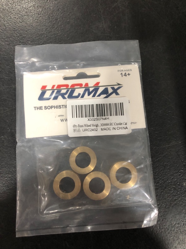 Photo 2 of 4Pcs Brass Wheel Weights Counterweight for 1/24 Axial SCX24 AXI90081 AXI00001 AXI00002 AXI00004 RC Crawler Car