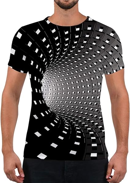 Photo 1 of CURBODO Unisex 3D Print T-Shirts Funny Graphics Pattern Tees Shirt Short Sleeve Summer Novelty Top for Men XL