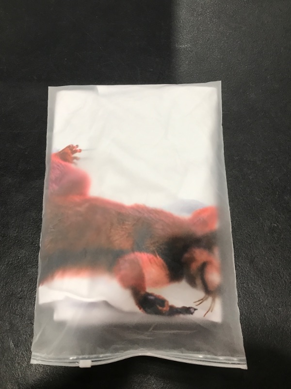 Photo 2 of 3D PRINT GRAPHIC TEE SQUIRREL MENS 2X LARGE