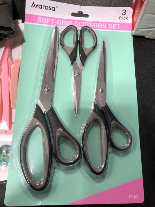 Photo 1 of Soft Grip 3 Scissor Set