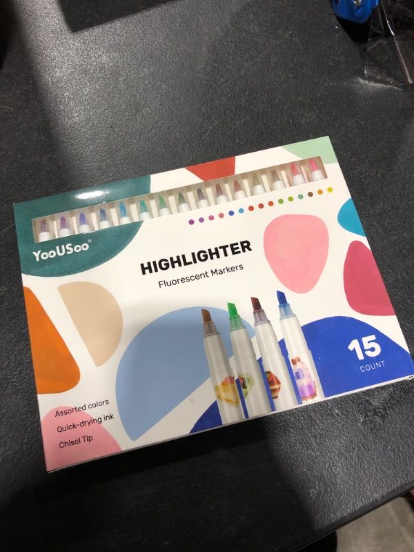Photo 1 of YOOUSOO Bible Highlighters, 15Pack No Bleed Journaling Pens Patel Highlighters Assorted Colors, Bulk Marker Pens Set for Students, Aesthetic School Supplies
