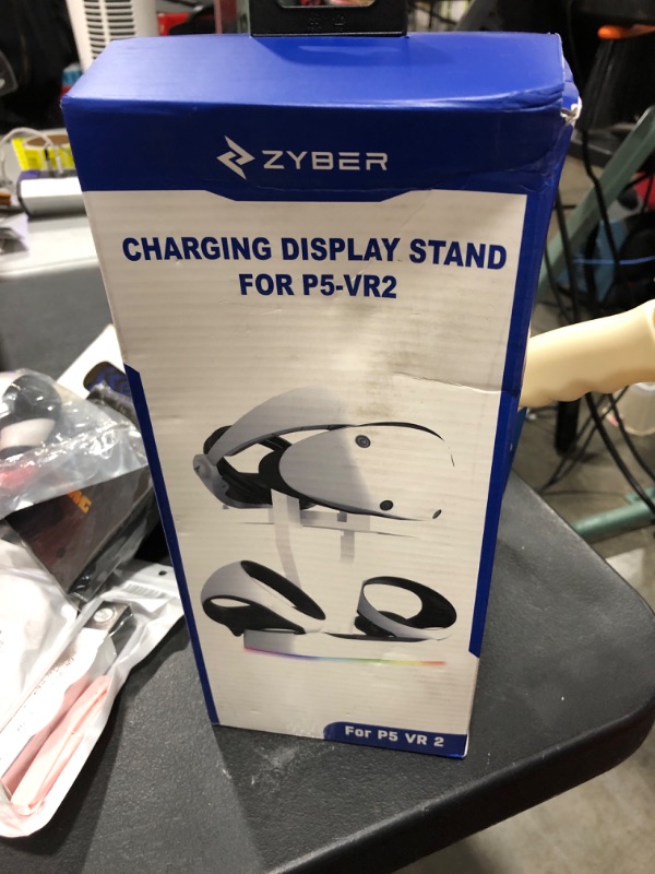 Photo 2 of ZYBER Controller Charging Station for PSVR 2, Display Stand for PSVR2 Headset Controllers
