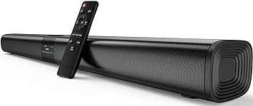 Photo 1 of  Sound Bars for TV with Bluetooth and HDMI-ARC/Optical/AUX Connection, 31 Inches Immersive Surround Sound System with 4*Full-Range Speakers for TV/Home Theater/Projector, Wall Mountable.