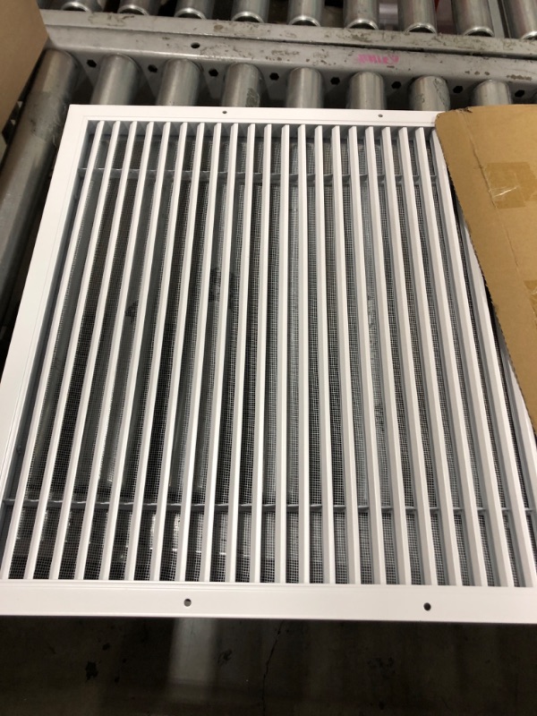 Photo 2 of 18.5"w X 18.5"h Return Air Vent Cover, Hon&Guan Aluminum Alloy Shed Vents for Interior Doors, Cold Air Return Vent Cover [Outer Dimensions: 20”x 20”h]. 20" x 20" Aluminum Alloy