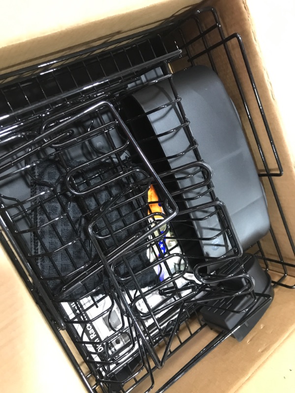 Photo 1 of Qienrrae Large Dish Drying Rack with Drainboard Set, Stainless Steel 2 Tier Black Dish Rack with Drainage for Kitchen Counter, Dish Drainers with Wine Glass Holder, Utensil Holder and Extra Dryer Mat