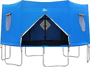 Photo 1 of 15FT Trampoline Tent, Fits for 6 Straight Pole Round Trampoline, Trampoline Tent Cover (Tent Only)
