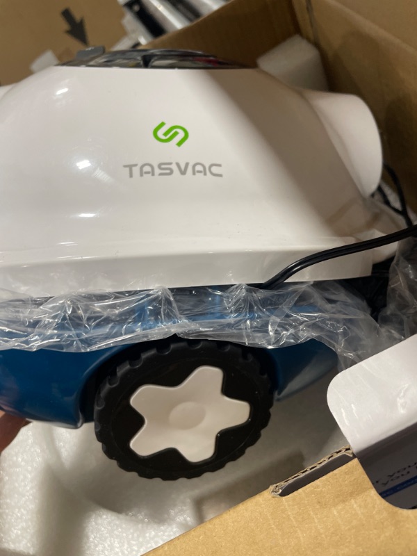 Photo 1 of ???? ??????? TASVAC Cordless Robotic Pool Cleaner, Automatic Pool Vacuum, 90 Mins Runtime, Powerful, Self-Parking, Lightweight, Ideal for Flat Above/In-Ground Pool up to 65 Feet/1100 Sq.Ft