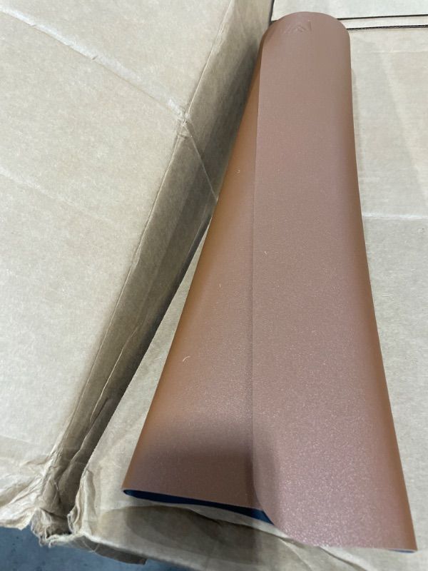Photo 1 of Leather Desk Pad 36" x 20", Vine Creations Desk Mat Waterproof Brown/Dark Gray, Smooth PU Leather Large Mouse Pad Writing Surface, Top of Desks Protector, Wide Dual-Sided Blotter 36" x 20" Brown/Dark Gray