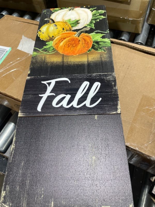 Photo 1 of  Fall Sign Wooden Hanging Porch Decor