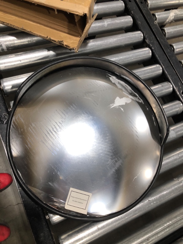 Photo 1 of 16" Convex Driveway Mirror, Upgrade Wide Angle View, Adjustable Blind Spot Mirror, Traffic Mirror, Security Mirror Indoor and Outdoor, Parabolic Safety Mirror

