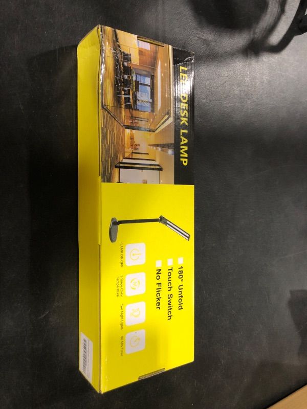 Photo 1 of Desk Lights for Home Office - LED Desk Lamp with Night Light, Office Desk Lamp with Memory Function, 5CCT Brightest Workbench Office Lighting, Dimmable Modern Desk Lamp for Monitor Studio Reading 