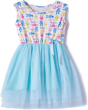 Photo 1 of Beganly Girls Sleeveless Dress Toddler Sundress Ruffle Casual Party Dresses 5T