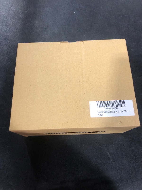 Photo 1 of Excell Anti-BACKFLOW Lightweight Tape Dispenser with Tape (1.88" x 54.6 yd) Designed for Packing, Shipping and Mailing, Strong Seal on All Box Types (6) 