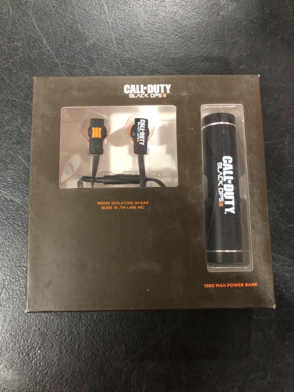 Photo 1 of Call of Duty: Black Ops III Earbuds w/in-line Mic + Charger LOOT Crate Exclusive
